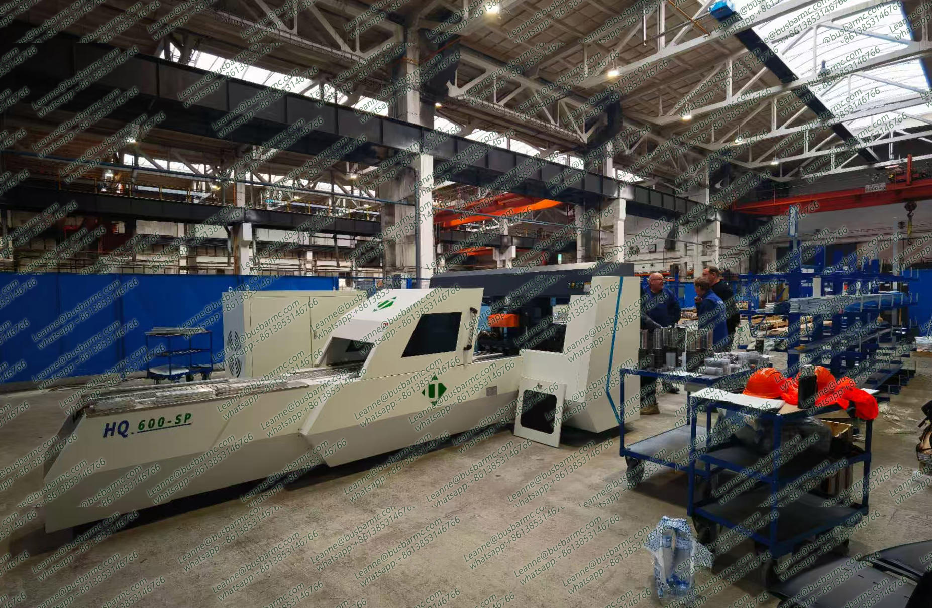 CNC busbar punching and shearing machine installation project in Europe