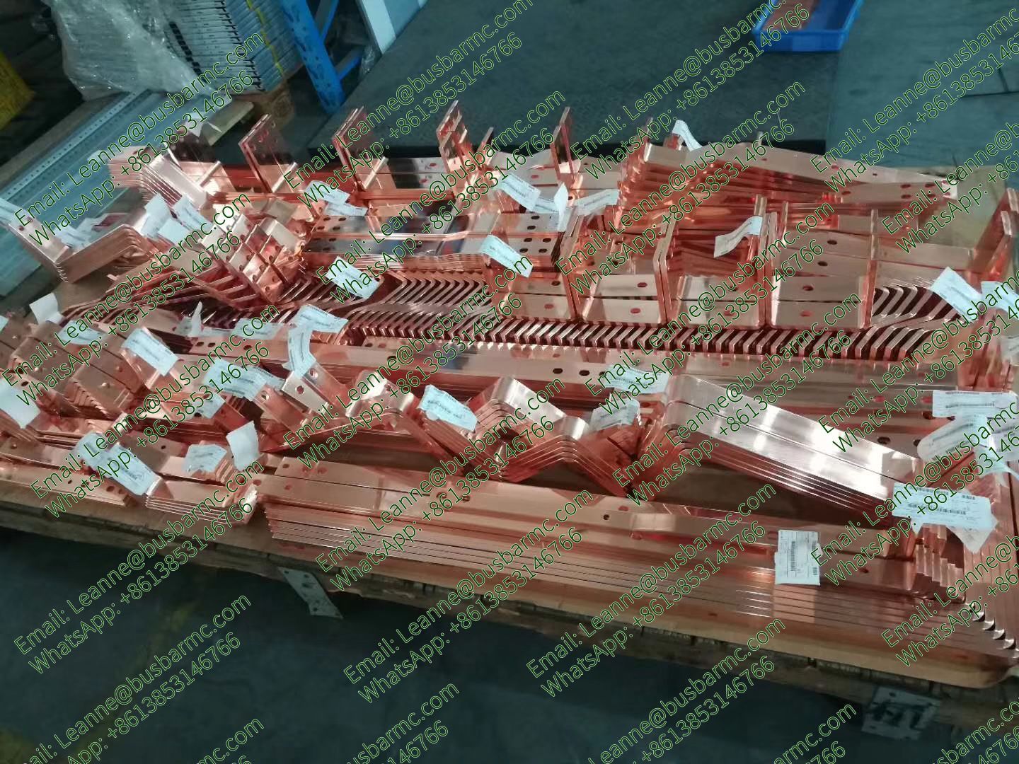 Copper Busbar Bending Sample for Switchgear