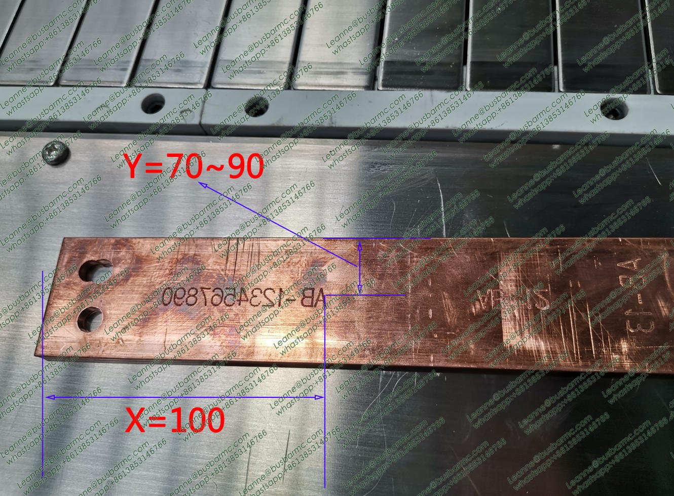 Busbar processing machine with integrated marking unit