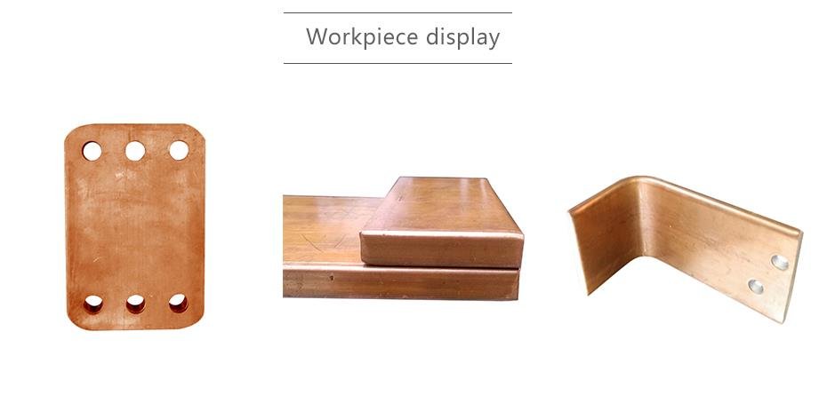 CNC busbar machine processing samples copper