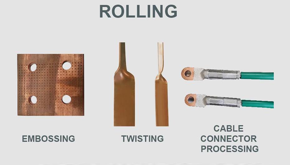 Twisted busbar processing sample