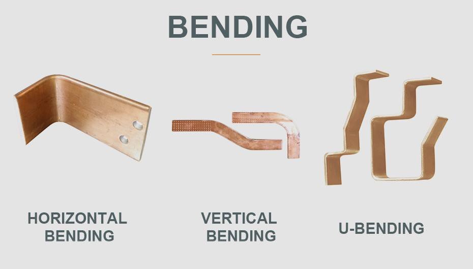 Busbar bending samples U-shape