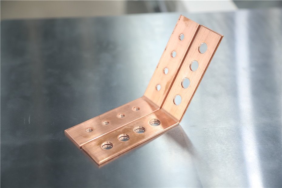 Copper busbar bending samples L Z U shape