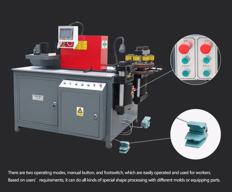 Hydraulic busbar cutter puncher bender